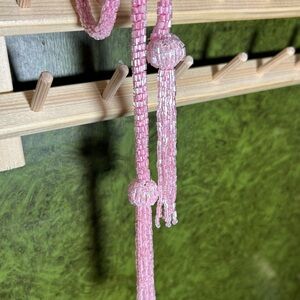 Mariah Carey Elegant Pink Beaded Women's Neck Jewelry or Belt - 💖 Sparkle ✨✨✨✨